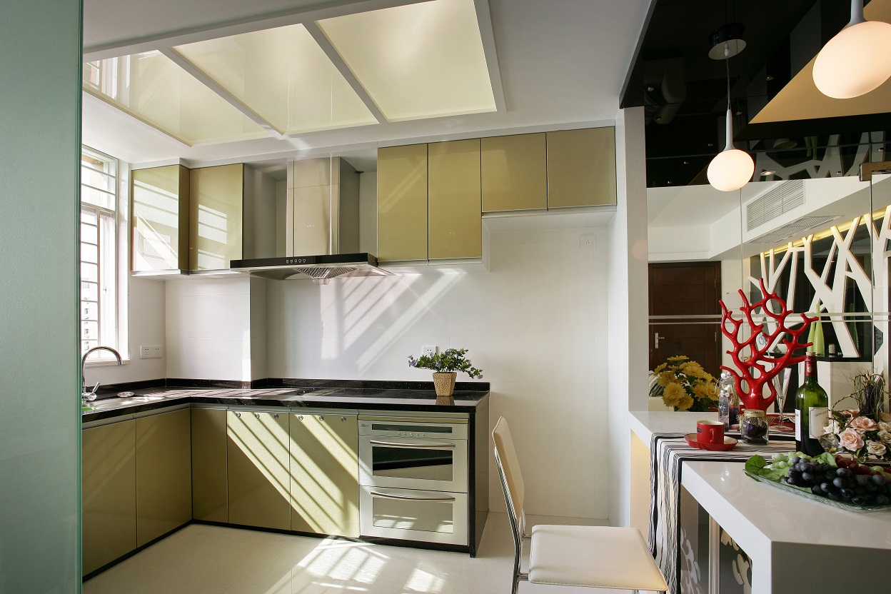 现代厨房橱柜实景图