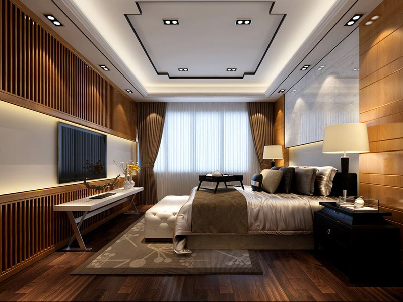 109平中式风格家装案例图卧室