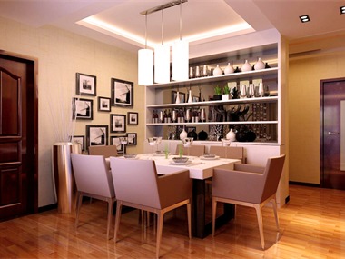 135平中式风格家装案例图餐厅