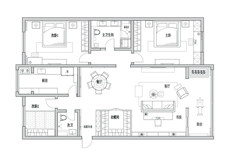 Zhang's home平面图