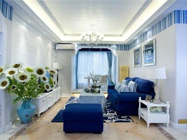 地中海风格设计案例客厅